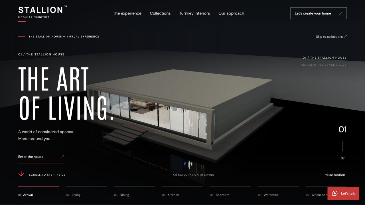 Stallion Furnitech website preview